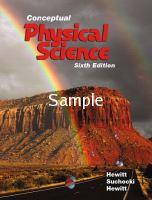 CONCEPTUAL PHYSICAL SCIENCE