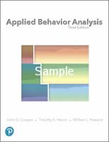 APPLIED BEHAVIOR ANALYSIS